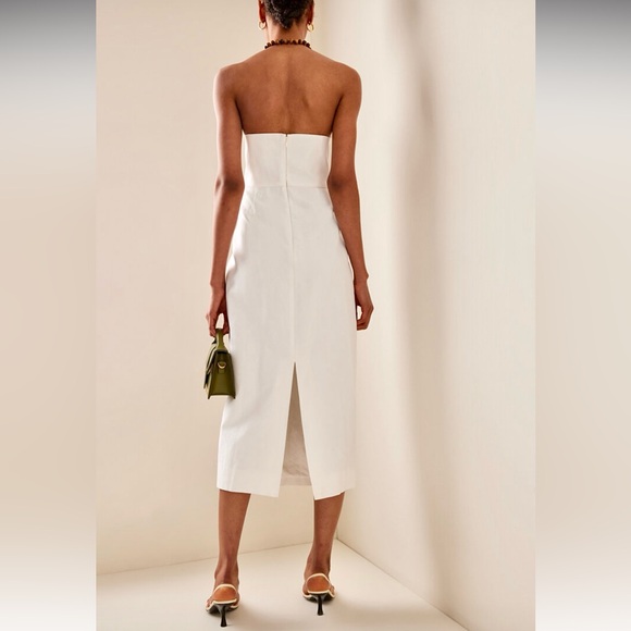 🌺🎉HP🎉🌺 NWT Mara Hoffman Isla Midi Dress White - Picture 6 of 16